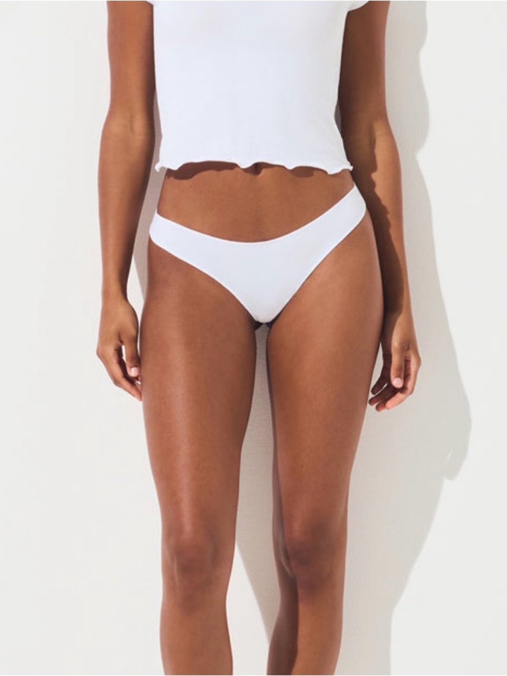 🤍SKIMS Lightweight Cotton Thong | Snow | M | NWT 🏷️